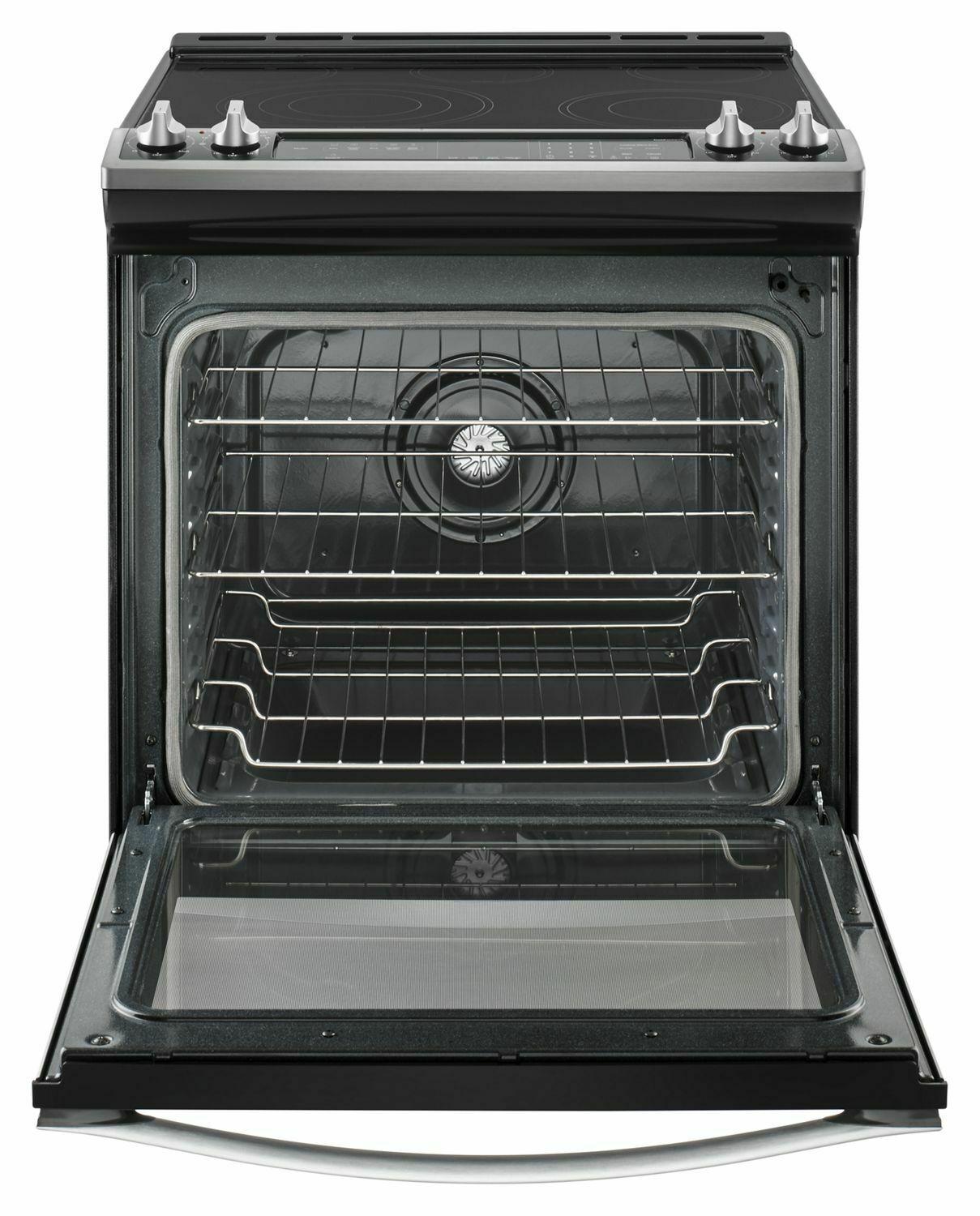 6.4 Cu. Ft. Slide-In Electric Range with True Convection - Stainless Steel
