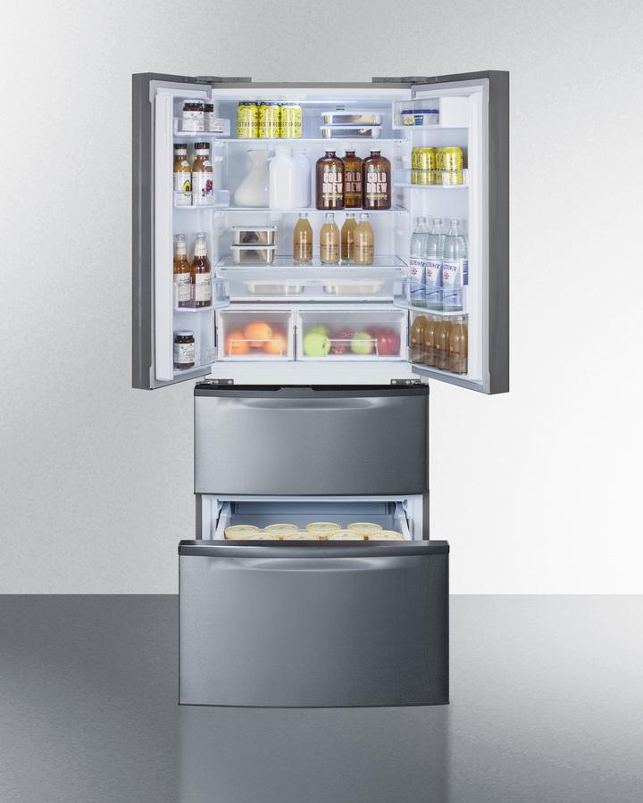 27" Wide French Door Refrigerator-freezer