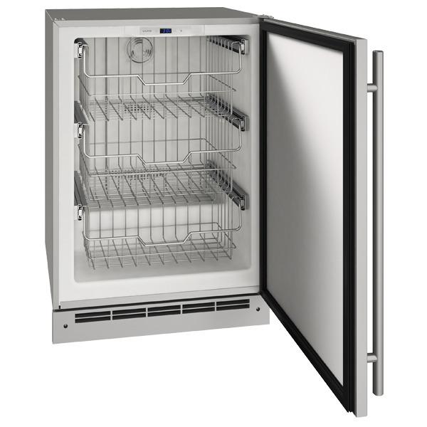 24" Convertible Freezer With Stainless Solid Finish (115 V/60 Hz Volts /60 Hz Hz)