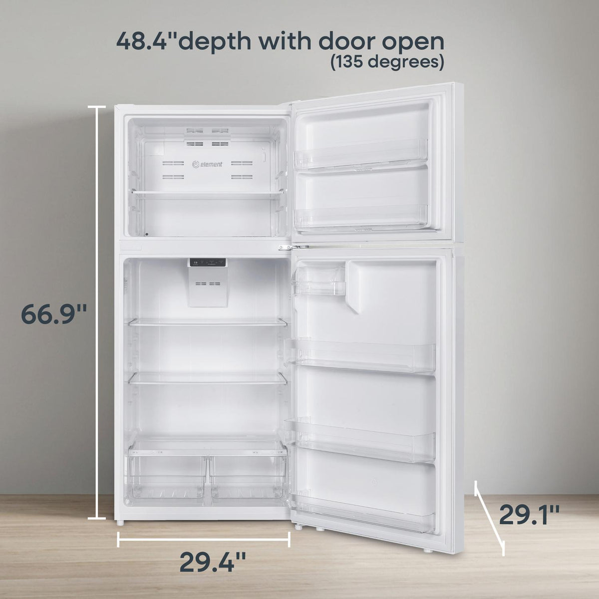 Element 18.2 cu. ft. Top Freezer Refrigerator - White, ENERGY STAR