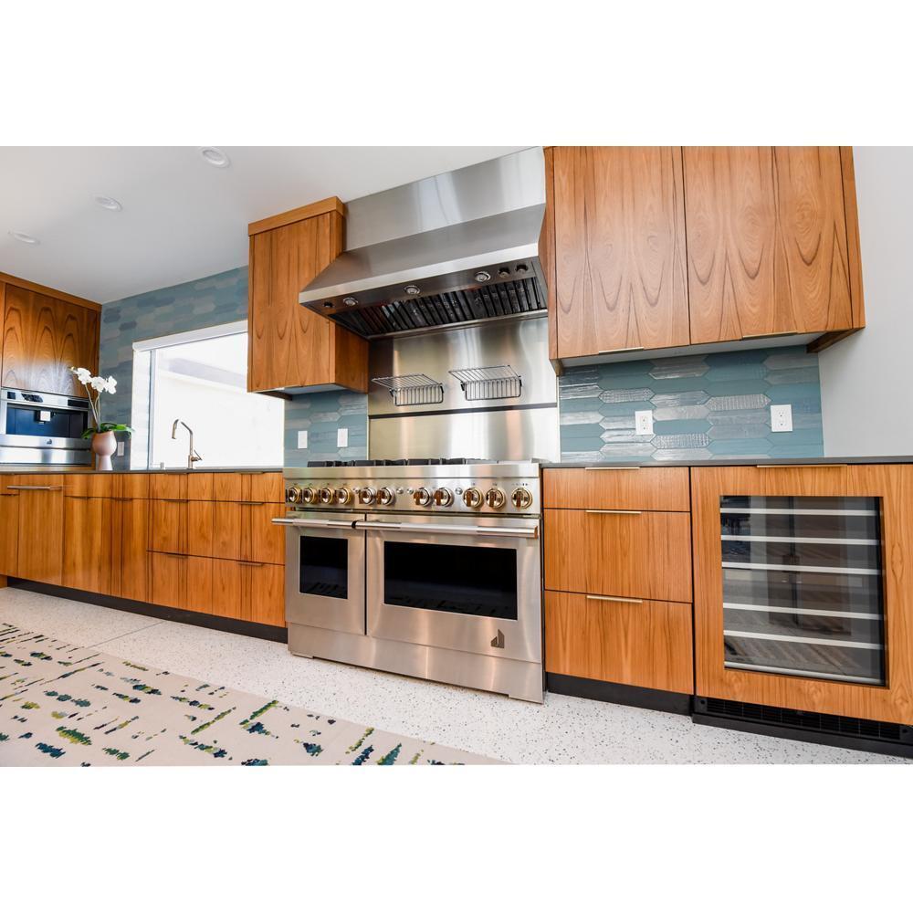 RISE™ 48" Dual-Fuel Professional Range with Chrome-Infused Griddle