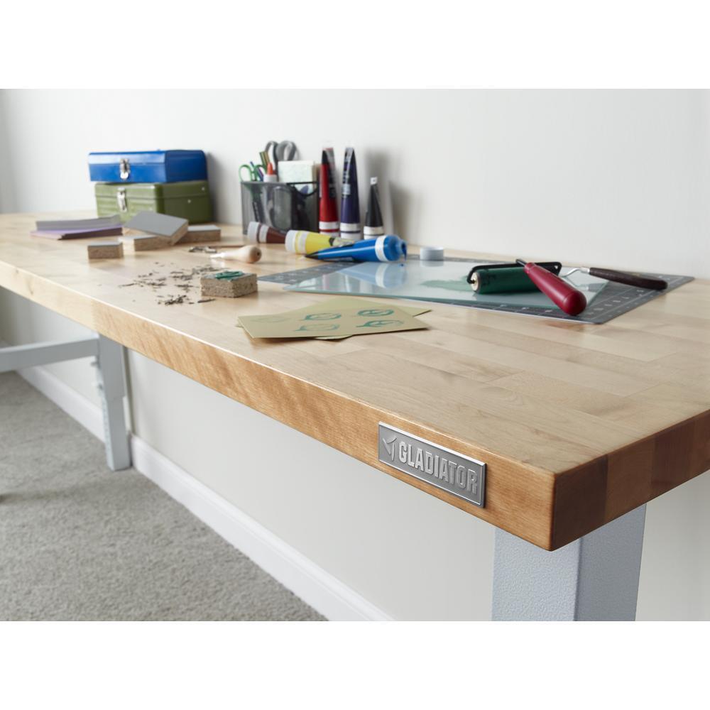 4' Adjustable Height Hardwood Workbench