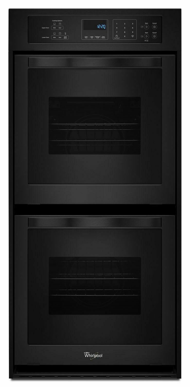 6.2 Cu. Ft. Double Wall Oven with High-Heat Self-Cleaning System - Black