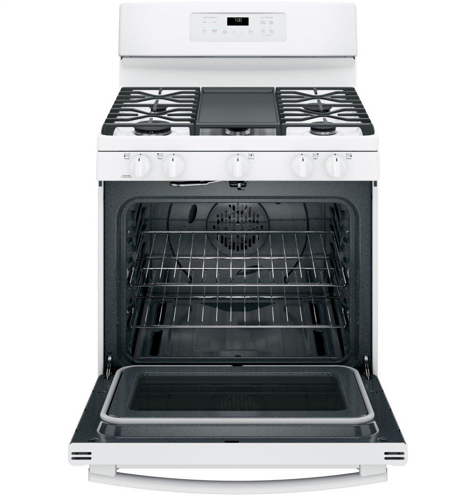 GE® 30" Free-Standing Gas Convection Range