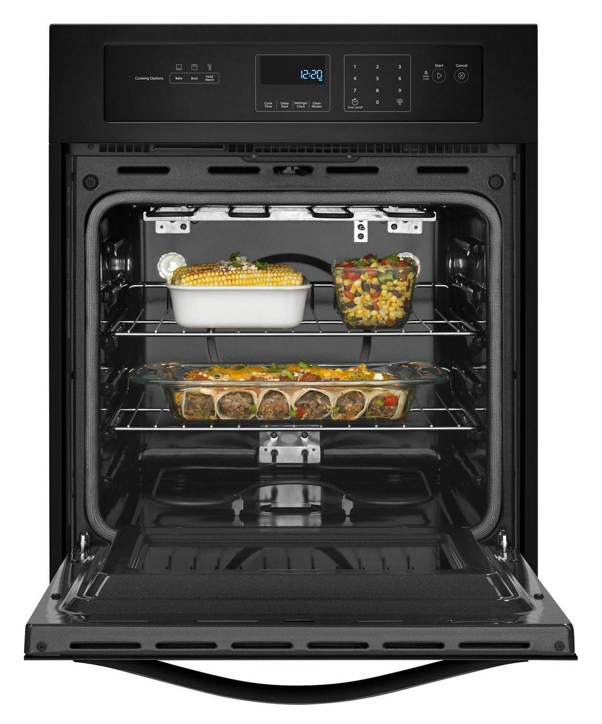 3.1 Cu. Ft. Single Wall Oven with High-Heat Self-Cleaning System - Black