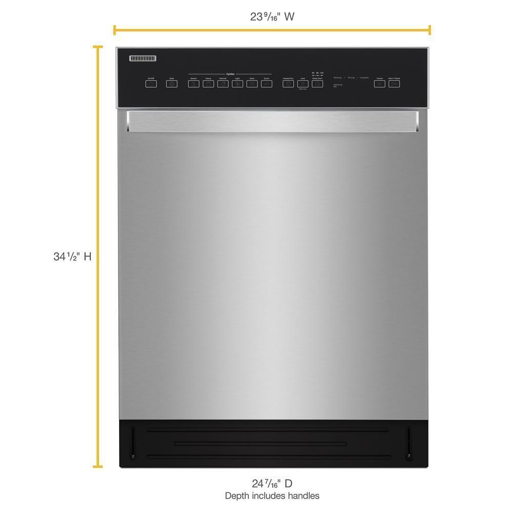 Quiet Dishwasher with Stainless Steel Tub