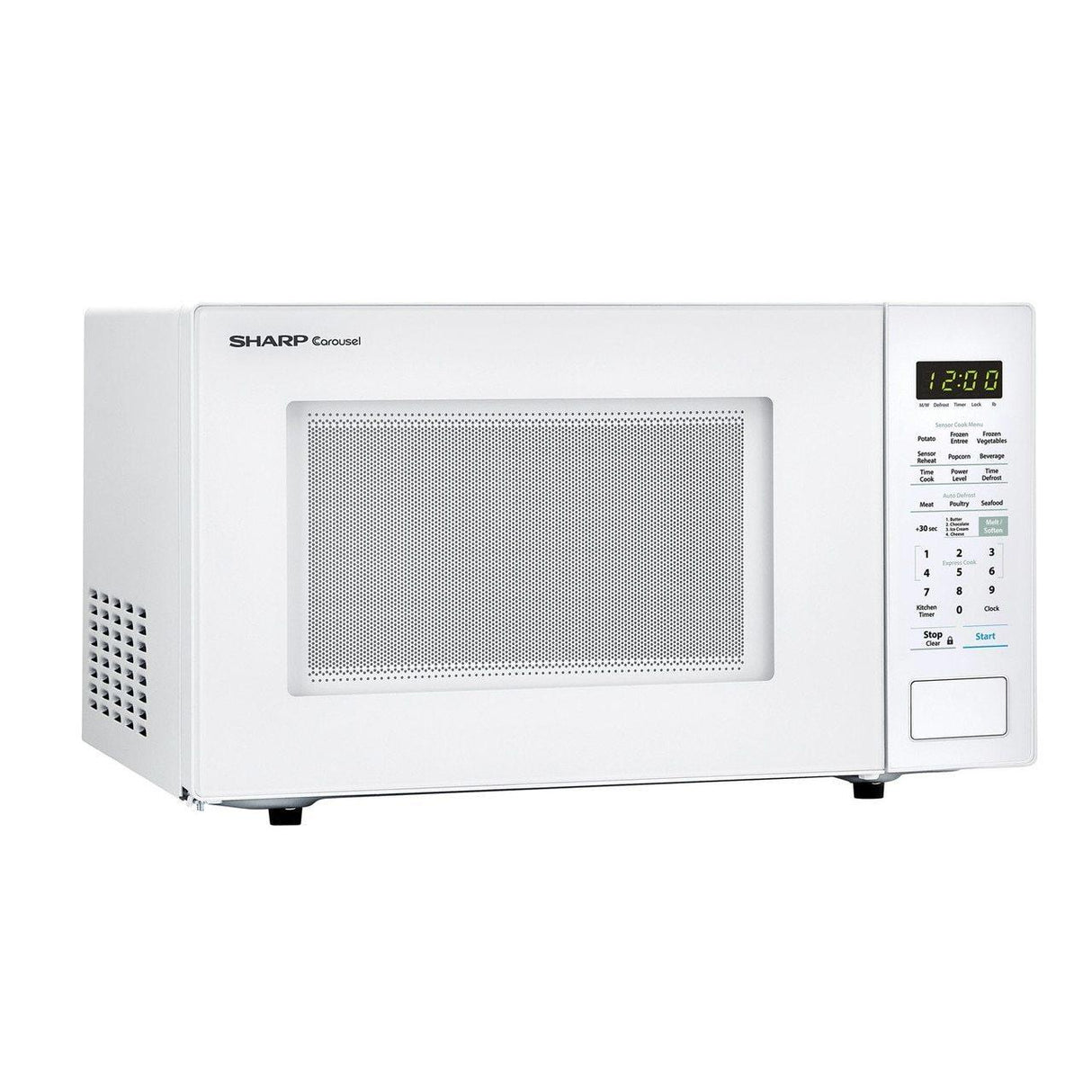 1.4 cu. ft. 1000W Sharp White Countertop Microwave Oven