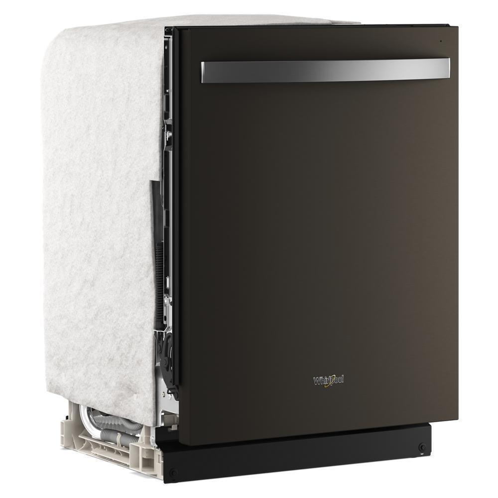 Whirlpool® 24-Inch Dishwasher with Total Coverage Wash Action and Auto Open Air Dry in Fingerprint Resistant Black Stainless