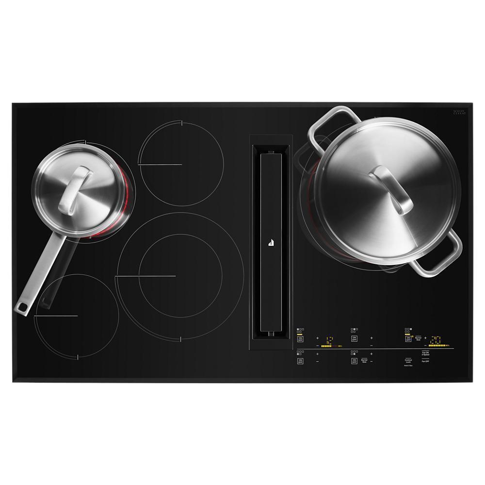36" Oblivion Glass Electric Radiant Downdraft Cooktop with Tap Touch Controls
