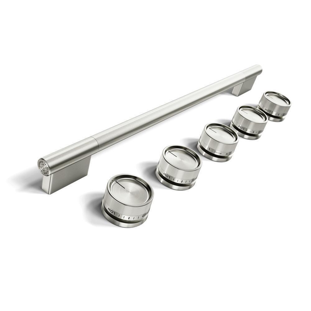 Stainless Steel Handle and Knob Hardware Accessory Kit for KitchenAid® Slide-In ConvectionRange