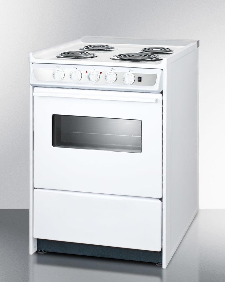 24" Wide Electric Coil Top Range