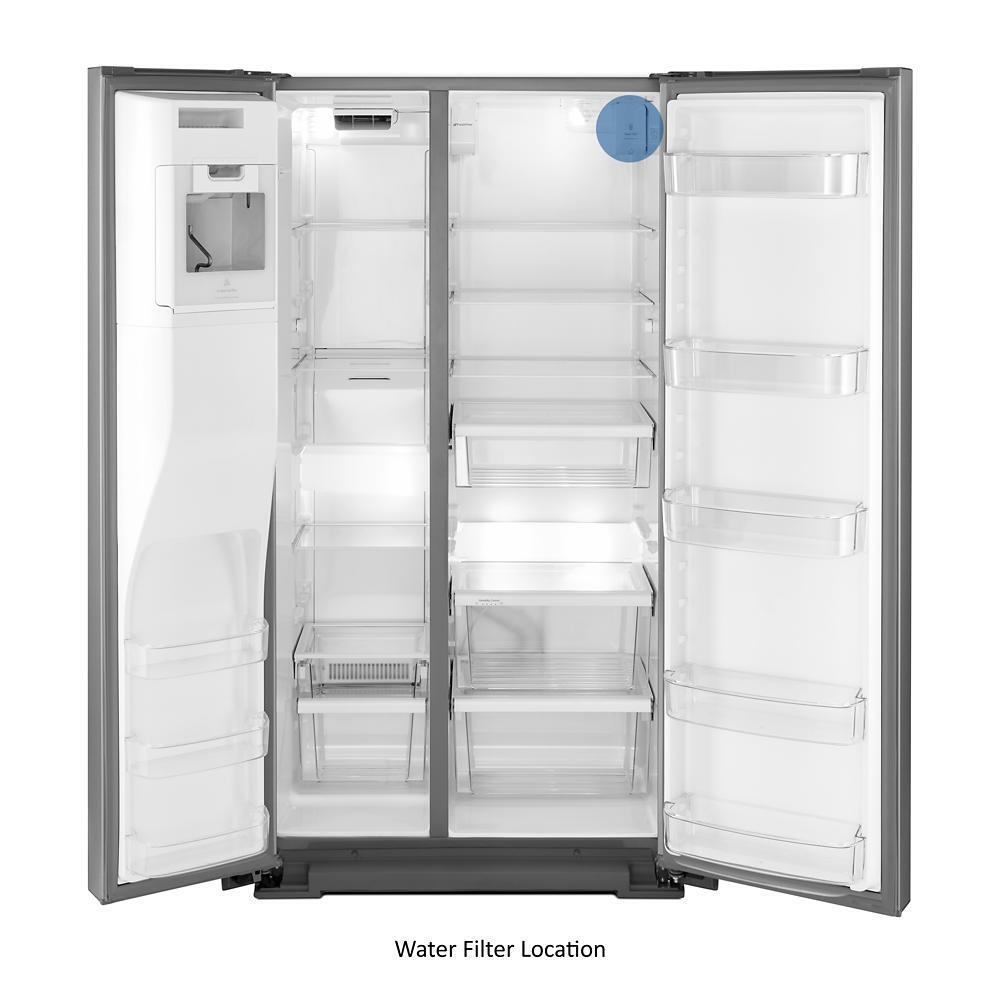 36-inch Wide Contemporary Handle Counter Depth Side-by-Side Refrigerator - 21 cu. ft.
