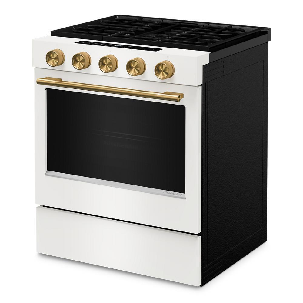 5.0 Cu. Ft. Smart Slide-in Gas Range with Convection Cooking Modes and 2-in-1 Burner