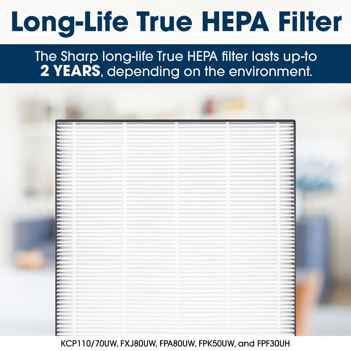 Sharp True HEPA Air Purifier with Express Clean for Small Rooms