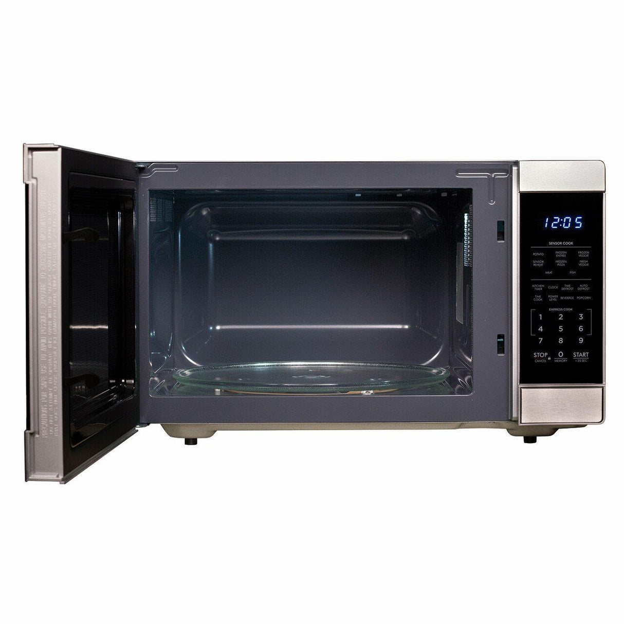1.6 cu. ft. 1100W Stainless Steel Countertop Microwave Oven
