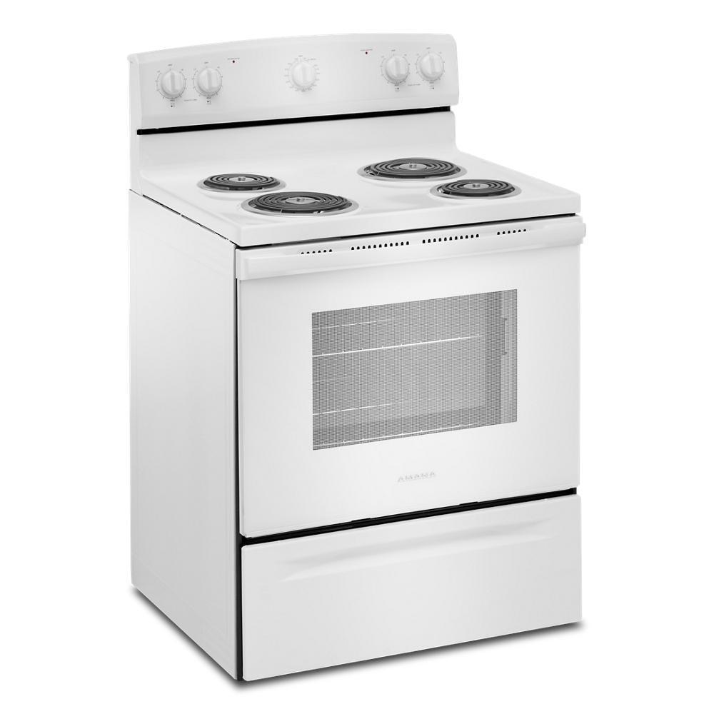 Amana® 30-Inch Electric Range with Extra-Large Oven Window