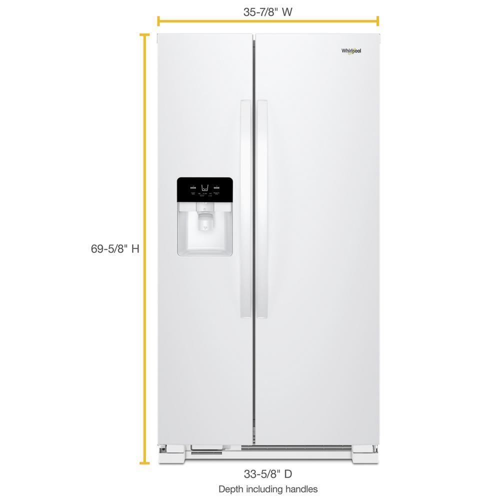 36-inch Wide Side-by-Side Refrigerator - 25 cu. ft.