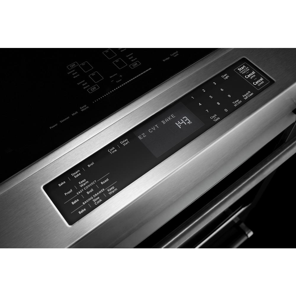 30-Inch 4-Element Induction Slide-In Convection Range with Baking Drawer