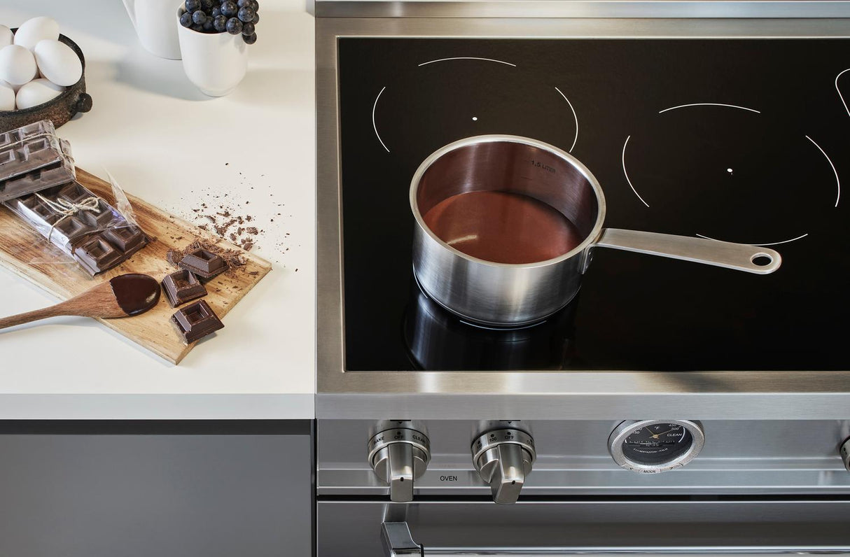 36" Master Series range - Electric self clean oven - 5 induction zones