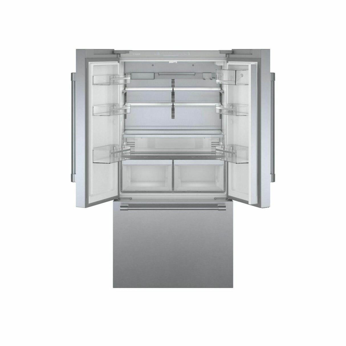 800 Series French Door Bottom Mount Refrigerator 36'' Easy clean stainless steel B36CT81SNS