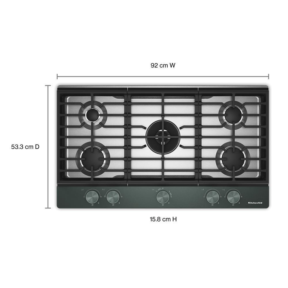KitchenAid® 36 in. Gas Cooktop with 5 Burners and Integrated Wok Grate