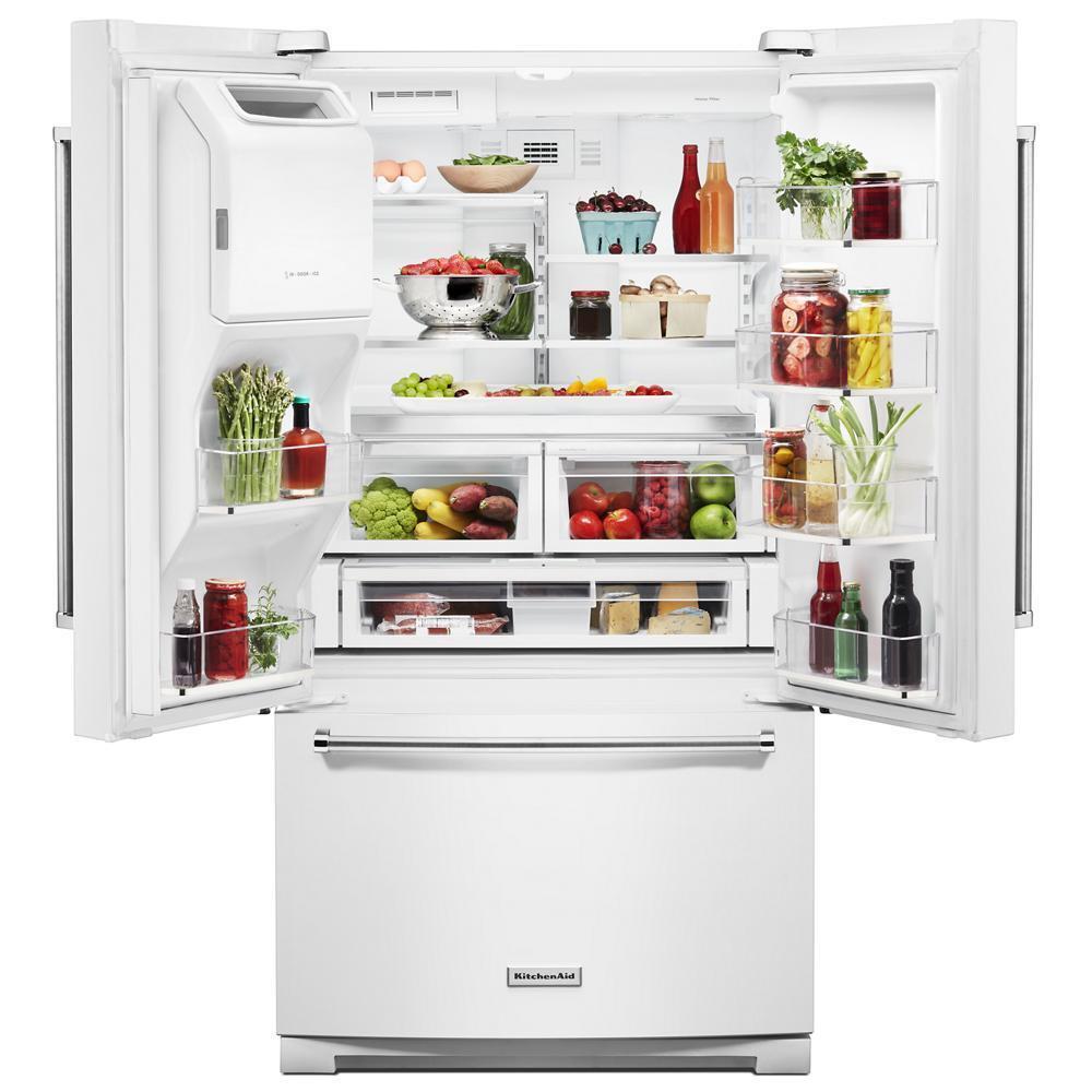 26.8 cu. ft. 36-Inch Width Standard Depth French Door Refrigerator with Exterior Ice and Water