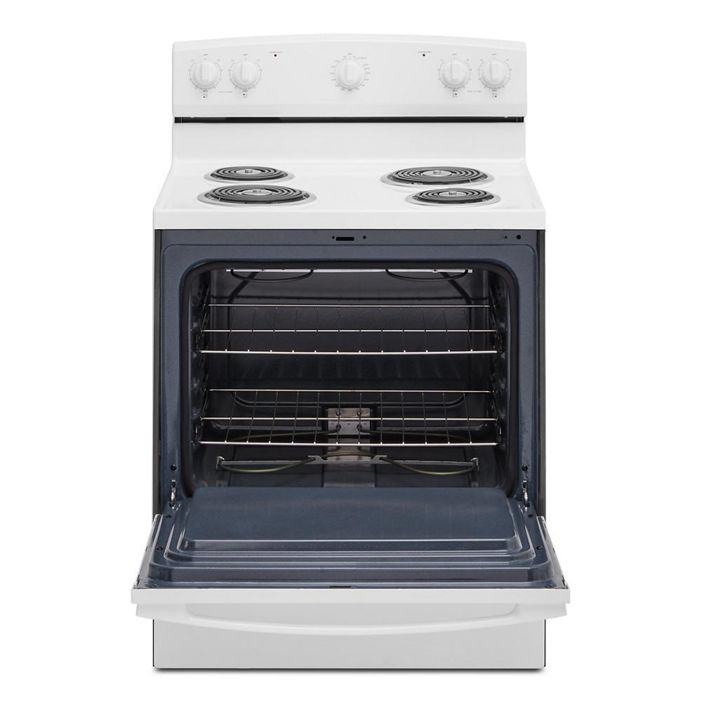 Amana® 30-inch Electric Range with Easy-Clean Glass Door