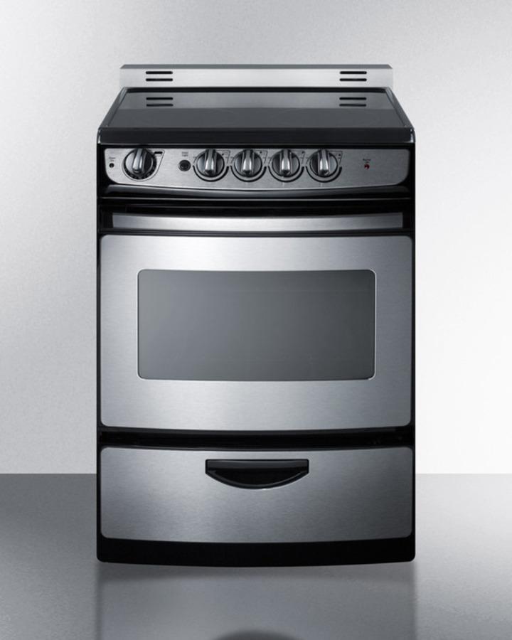 24" Wide Electric Smooth-top Range