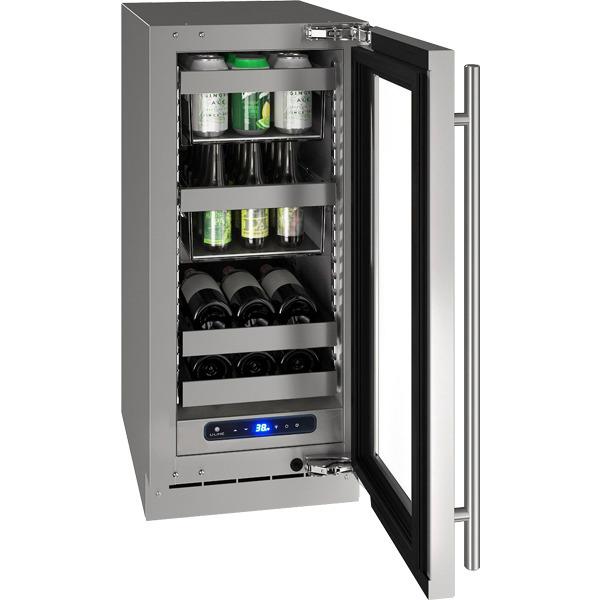 Hbv515 15" Beverage Center With Stainless Frame Finish and Right-hand Hinge Door Swing and Lock (115 V/60 Hz)