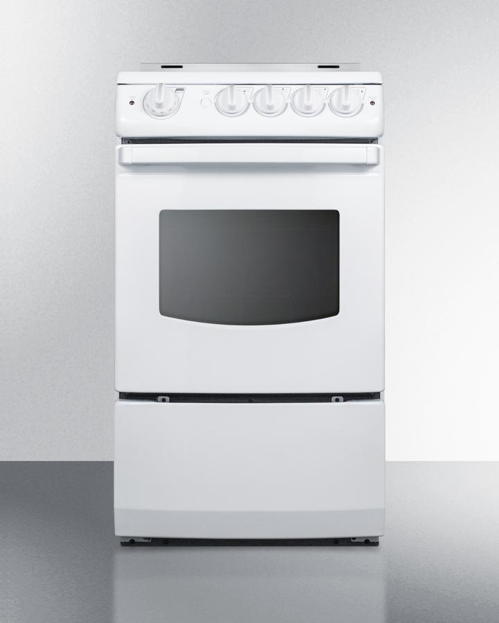 20" Wide Electric Smooth-top Range