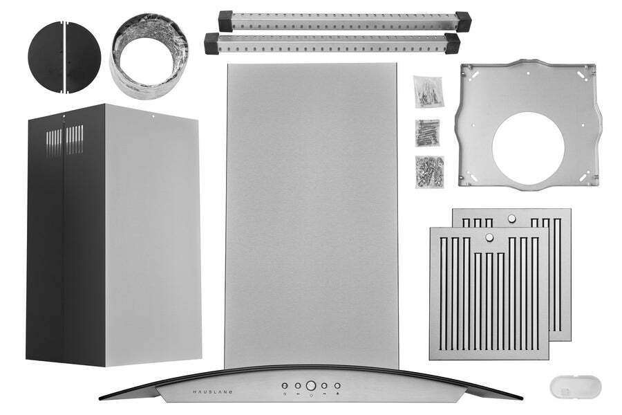 Hauslane Chef 30-in Convertible Stainless Steel Island Range Hood