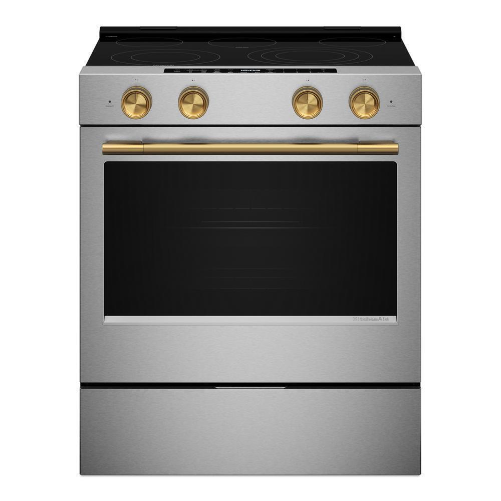 Brass Handle and Knob Hardware Accessory Kit for KitchenAid® Slide-In ConvectionRange