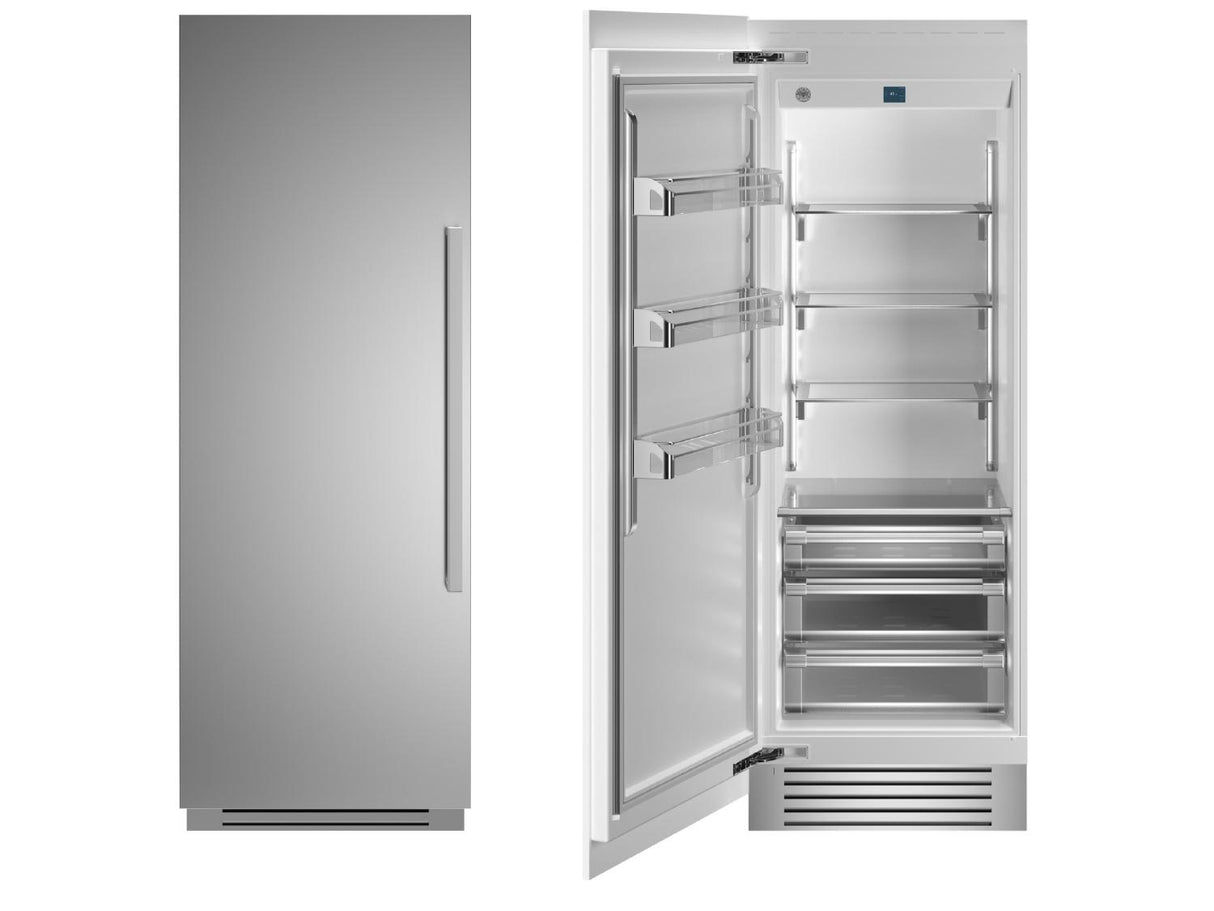 30" Built-in Refrigerator column - Stainless - Left hinge