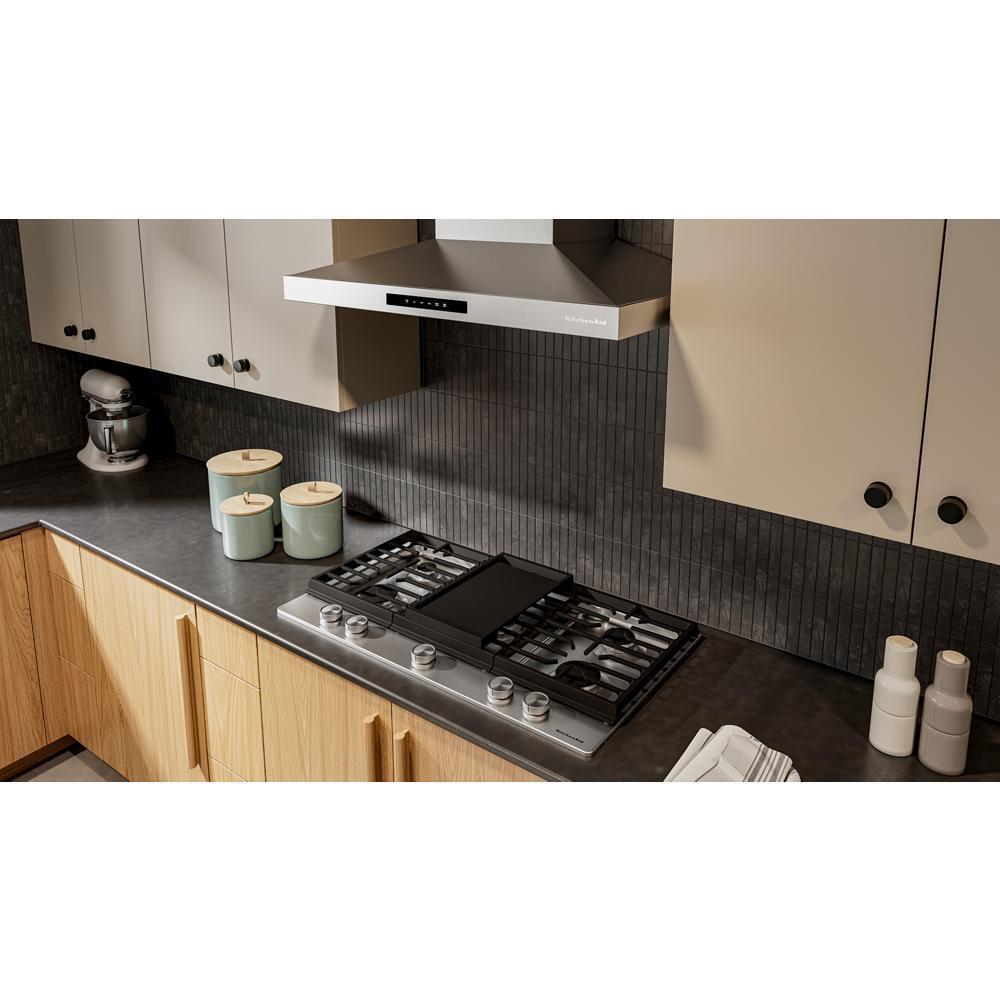 KitchenAid® 36 in. Gas Cooktop with 5 Burners and Integrated Wok Grate