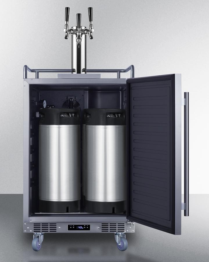 24" Wide Built-in Outdoor Beer Kegerator
