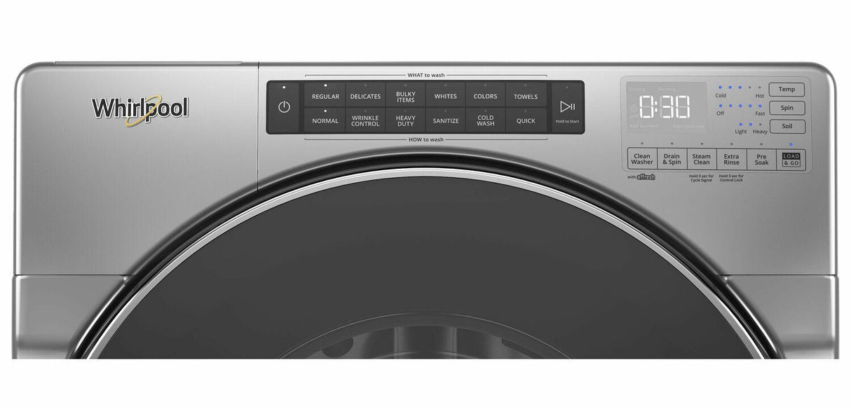 4.5 cu. ft. Closet-Depth Front Load Washer with Load & Go™ XL Dispenser - Chrome Shadow