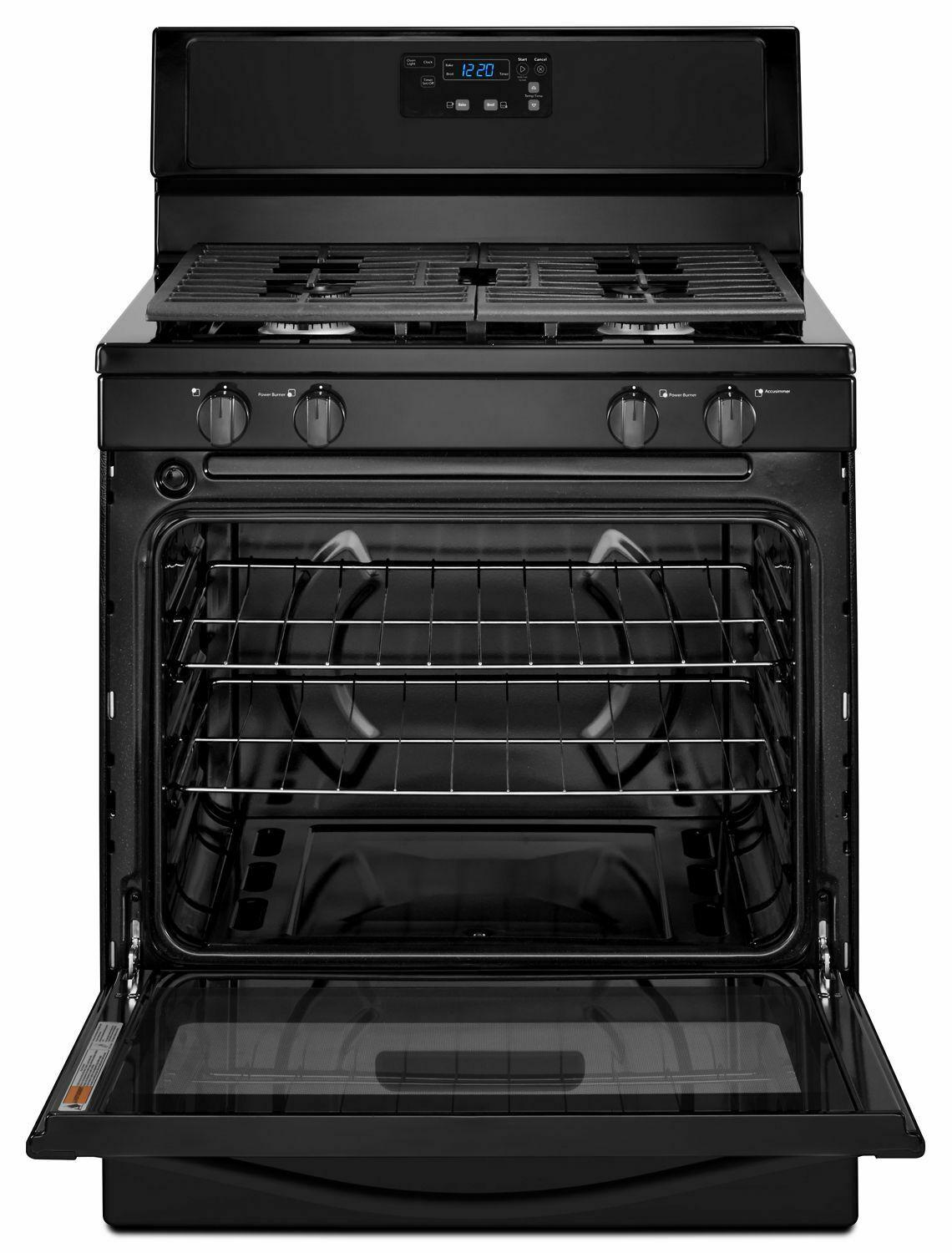 Whirlpool® 5.1 Cu. Ft. Freestanding 4-Burner Gas Stove - Black