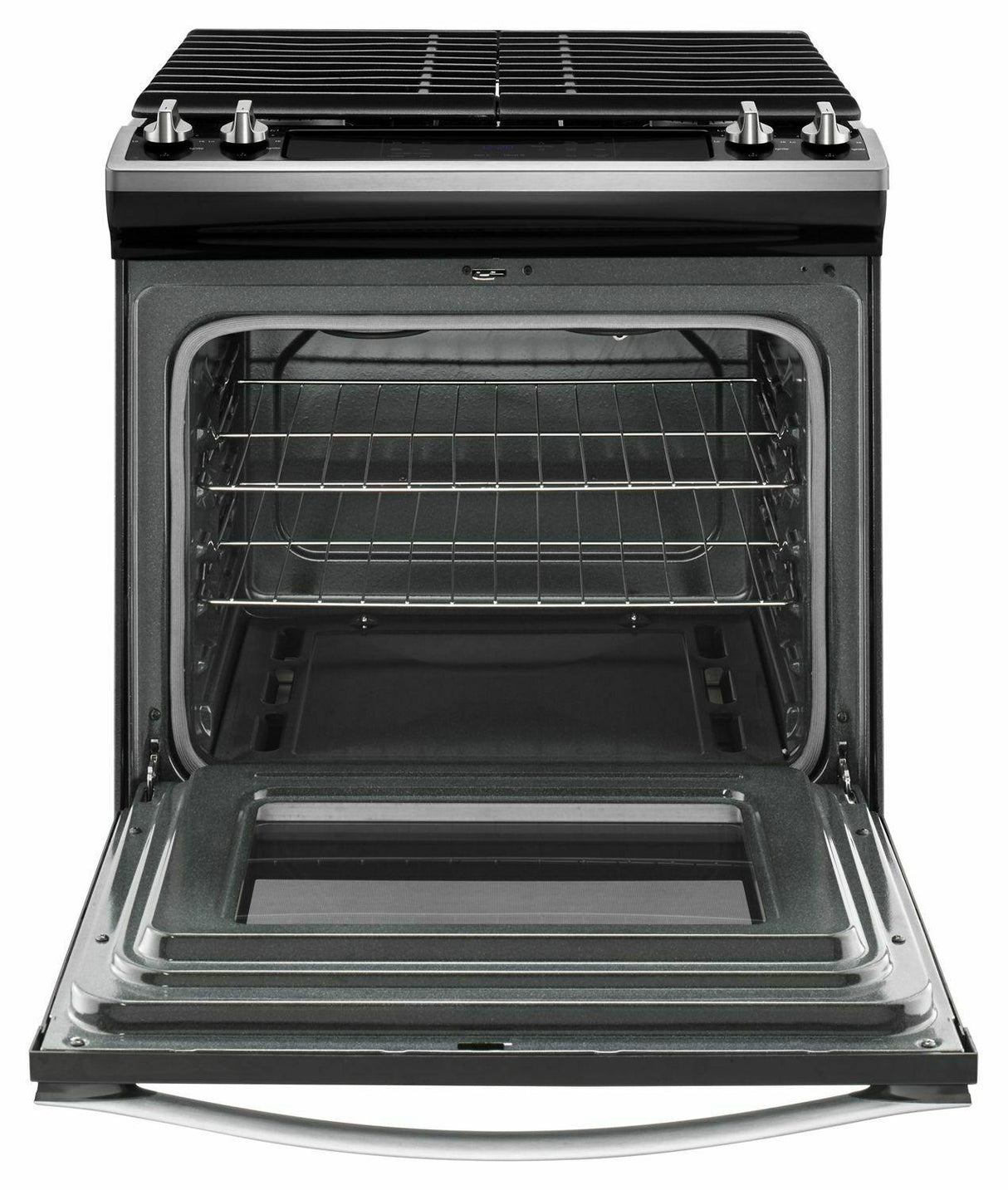 5.0 cu. ft. Front Control Gas Range with Cast-Iron Grates - Stainless Steel