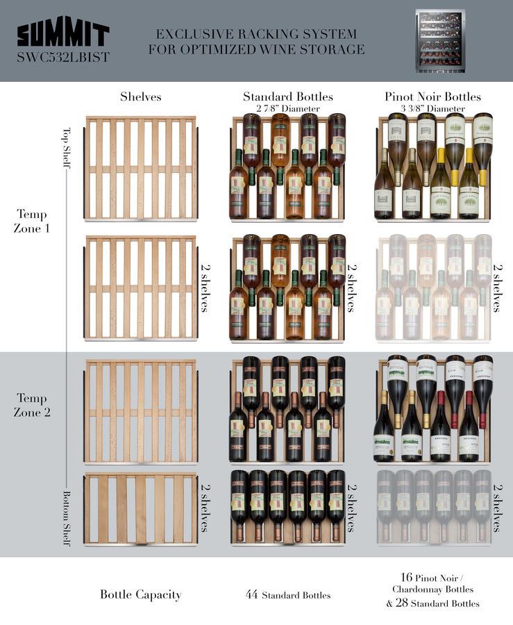 24" Wide Built-in Wine Cellar