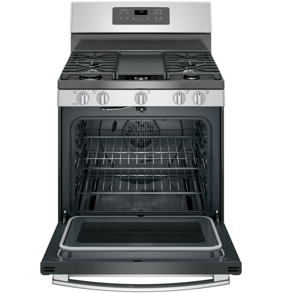 GE® 30" Free-Standing Gas Convection Range