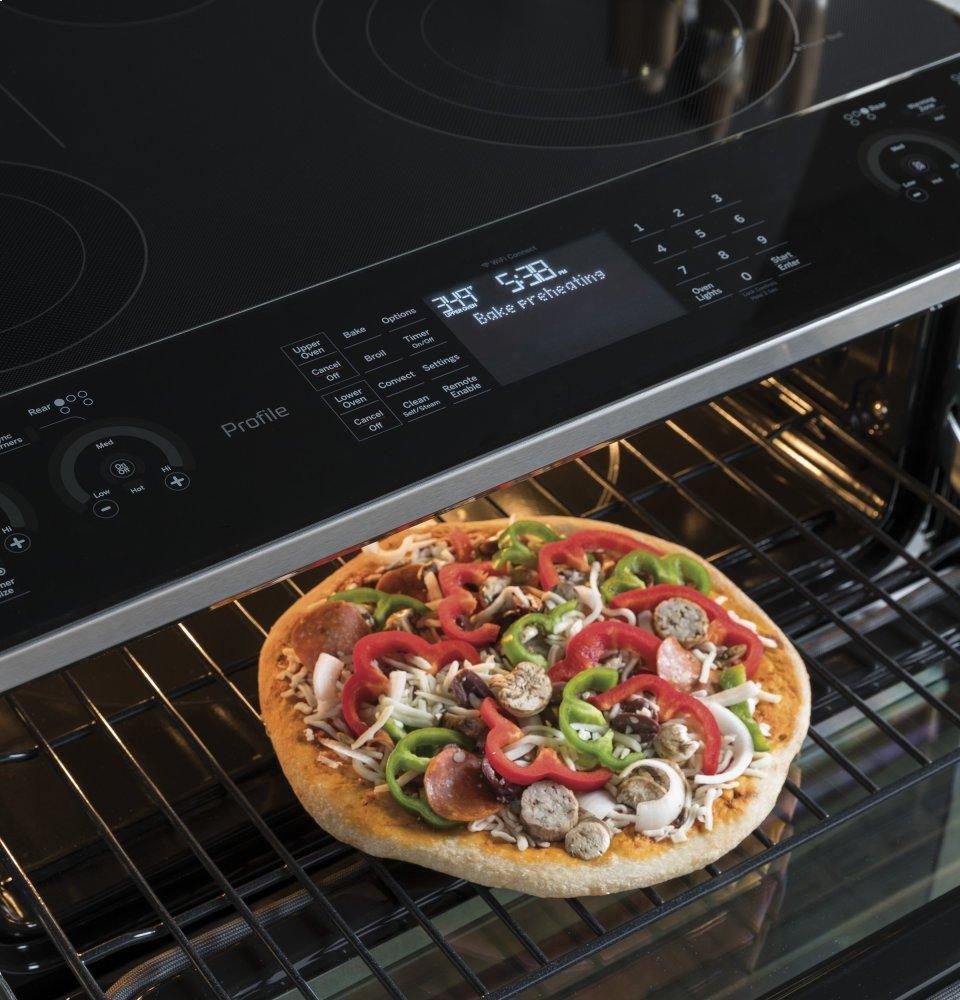 GE Profile™ 30" Smart Slide-In Electric Double Oven Convection Range