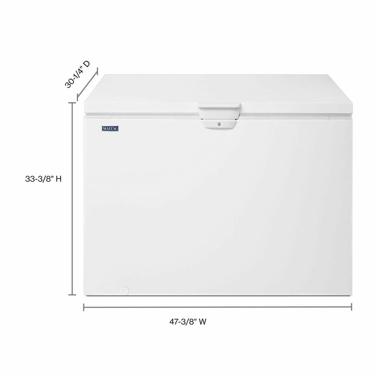 15 cu. ft. Chest Freezer with Door Lock - White