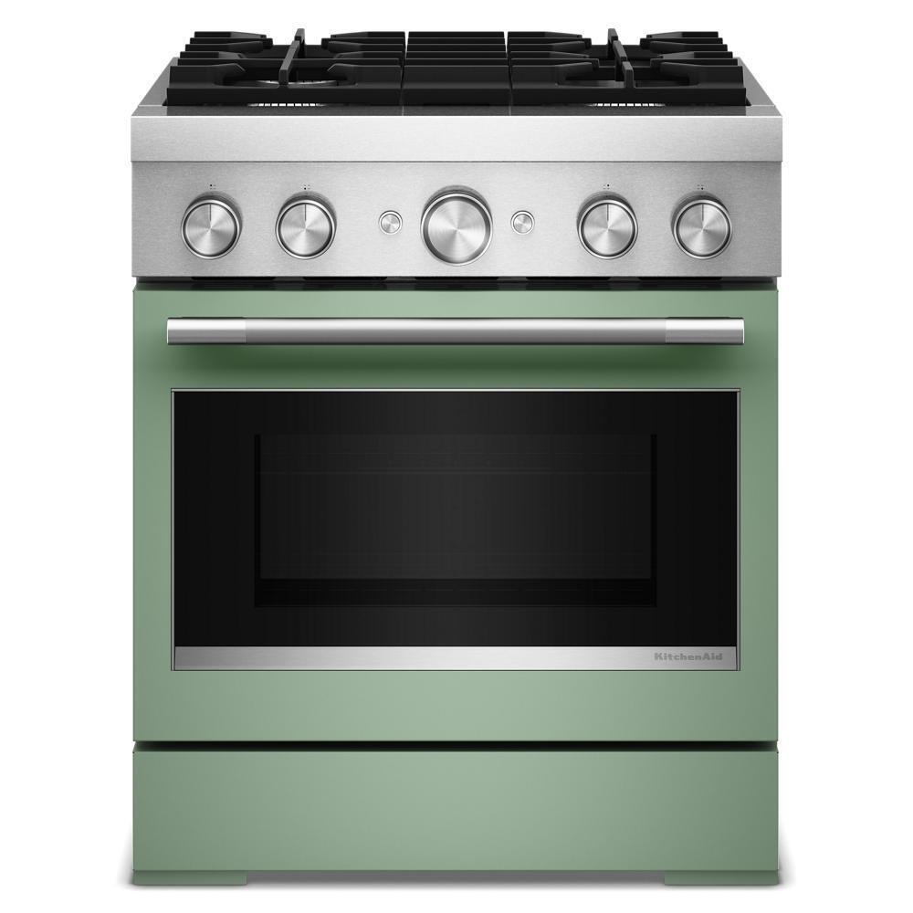 30-Inch 4 Burner Commercial-Style Dual Fuel Range with No Preheat Air Fry Mode