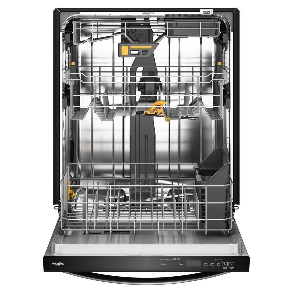 Whirlpool® 24-Inch Dishwasher with Total Coverage Wash Action and Auto Open Air Dry in Fingerprint Resistant Black Stainless