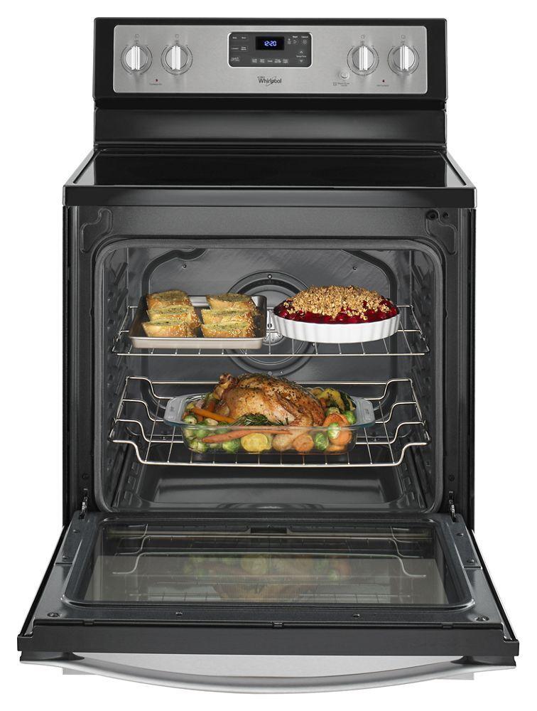6.4 Cu. Ft. Freestanding Electric Range with AquaLift® Self-Cleaning Technology