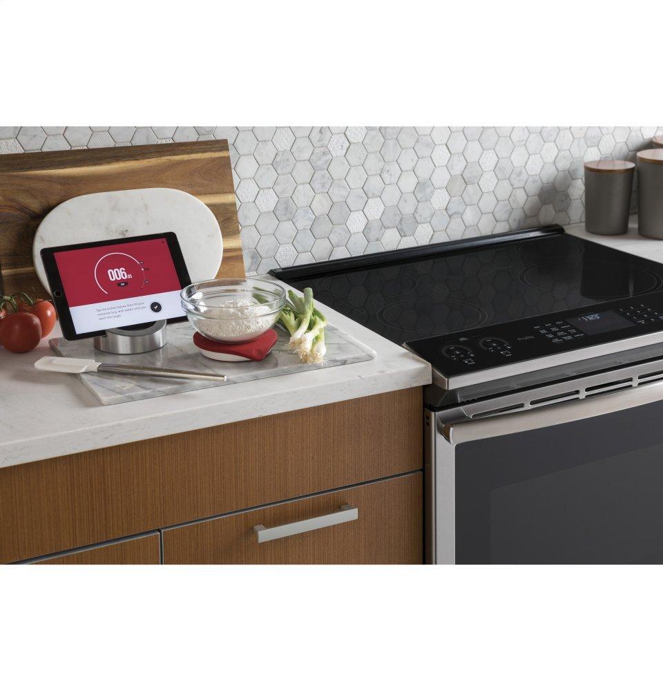 GE Profile™ 30" Smart Slide-In Front-Control Induction and Convection Range