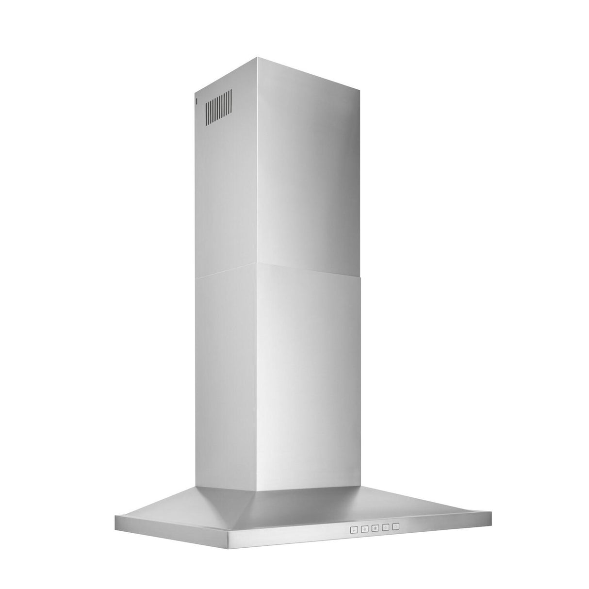Broan-NuTone 30-Inch Convertible Wall-Mount Low Profile Pyramidal Chimney Range Hood, 450 Max CFM, Stainless Steel