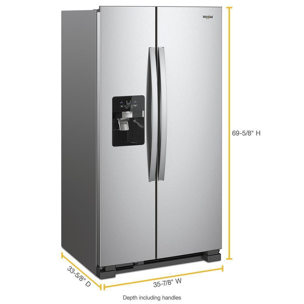 36-inch Wide Side-by-Side Refrigerator - 25 cu. ft.