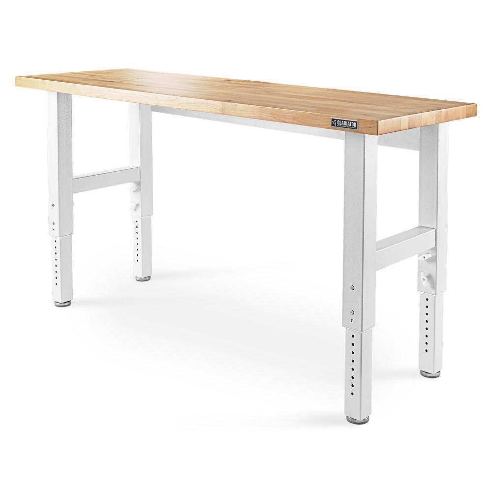 6' Adjustable Height Hardwood Workbench