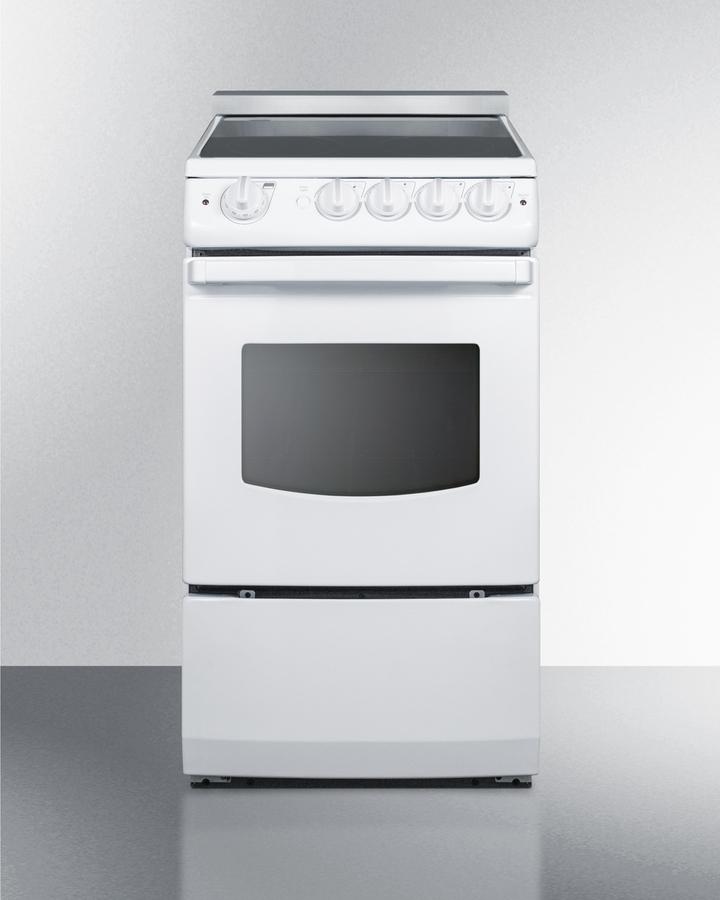 20" Wide Electric Smooth-top Range